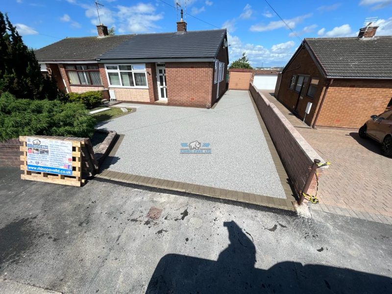 Our driveway installers working in Caergwrle