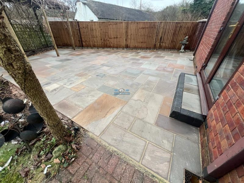 Rhino pave indian sandstone patio with bull nose doorstep in holywell flintshire 6 1.jpeg